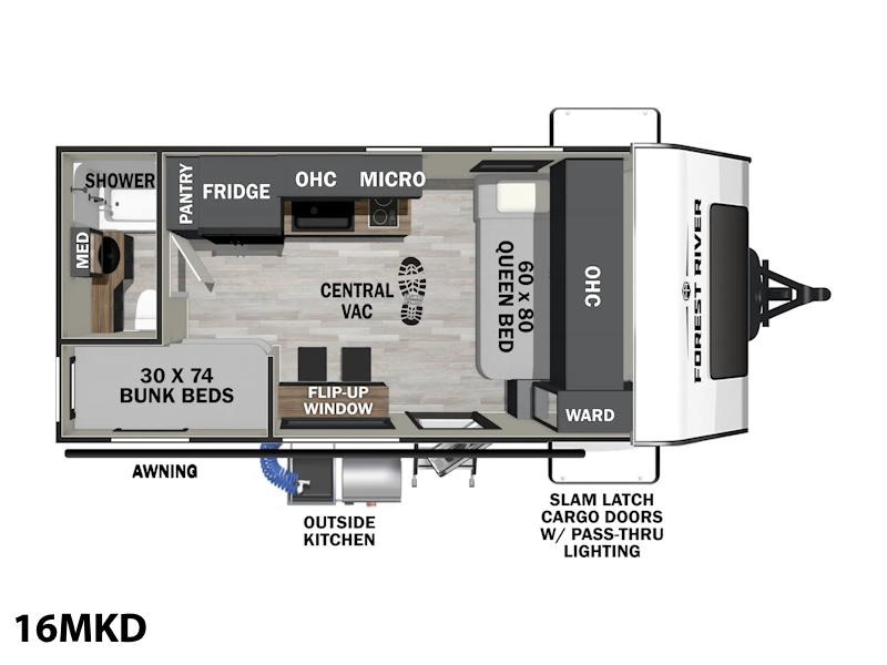 2025 Forest River IBEX Travel Trailers 16MKD Photo in Staunton, VA 24401