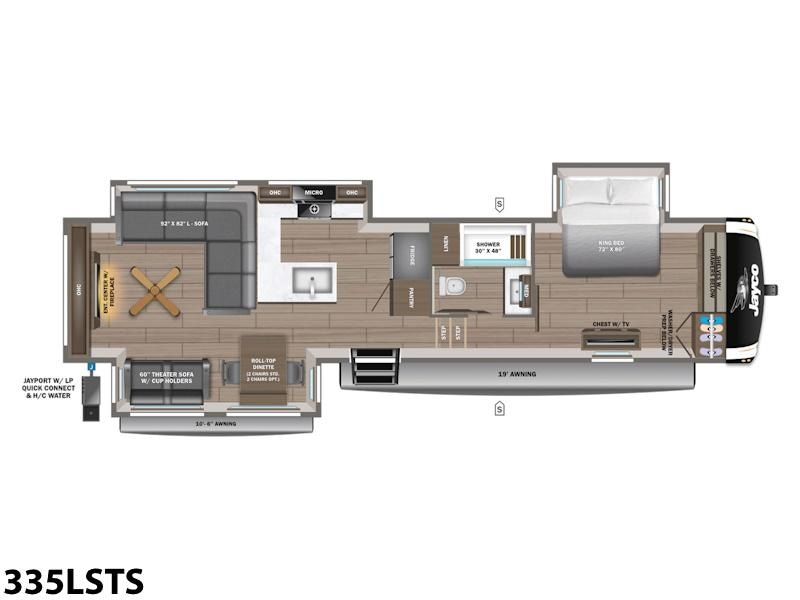 2026 Jayco Eagle Fifth Wheels 335LSTS Photo in Staunton, VA 24401