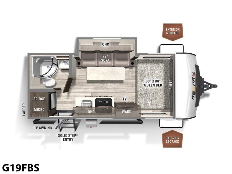 2022 Forest River Rockwood Geo Pro G19FBS Photo in Staunton, VA 24401