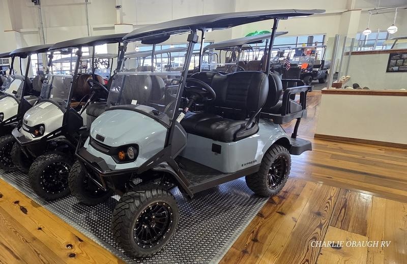 2026 E-Z-GO Express 4 Adventure 13.5 Gas Ocean Grey Photo in Staunton, VA 24401