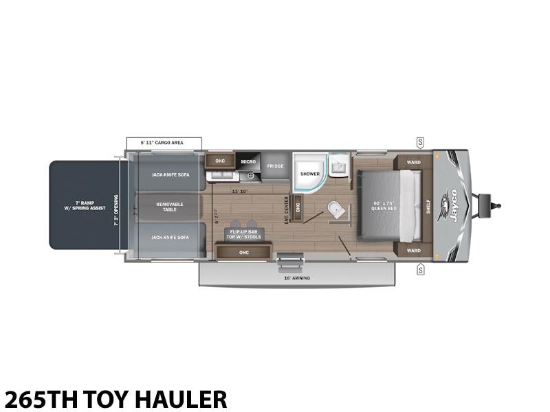 2026 Jayco Jay Flight SLX 265TH Toy Hauler Photo in Staunton, VA 24401