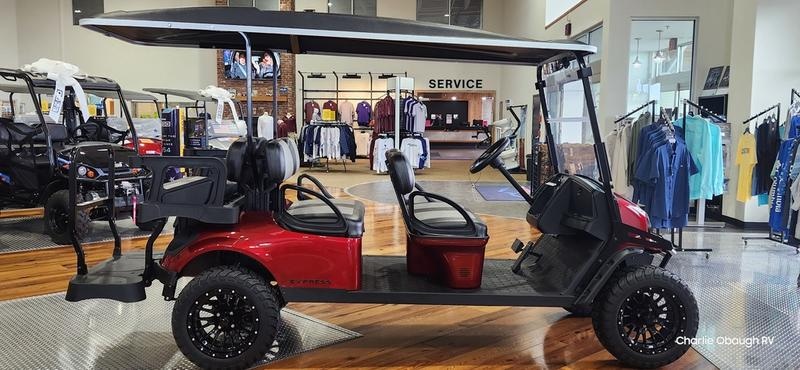 2025 E-Z-GO Express 6 ELiTE Lithium Lifted Inferno Red Photo in Staunton, VA 24401