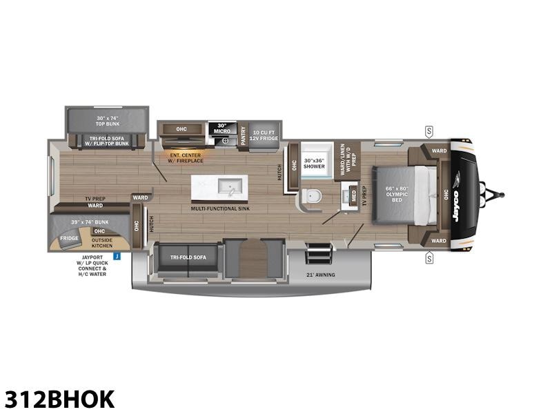 2026 Jayco Eagle HT Travel Trailers 312BHOK Photo in Staunton, VA 24401